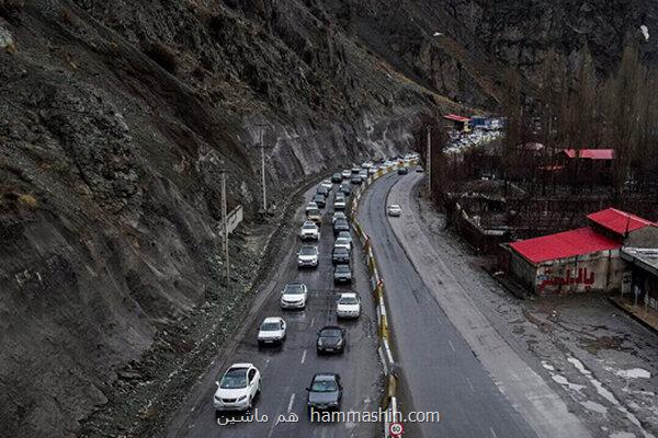 تردد از شمال به جنوب در جاده چالوس ممنوعست