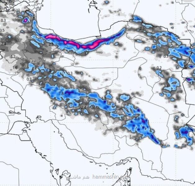 هواشناسی ایران ۲۸ دی اخطار بارندگی و باد شدید در ۱۵ استان